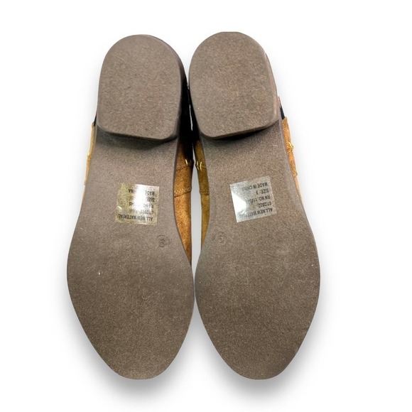 Woman’s Sz 9 Camel Booties Faux Suede Boho Floral Embroidered - Picture 9 of 10